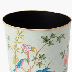 Chinoiserie Oval Tole Waste Paper Bin