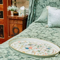 Chinoiserie Tole Oval Tray