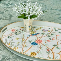 Chinoiserie Tole Oval Tray