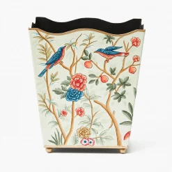 Chinoiserie Tole Waste Paper Bin
