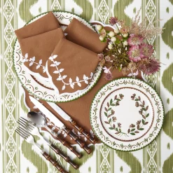 Chocolate Bow Laurel Napkins (Set of 4)