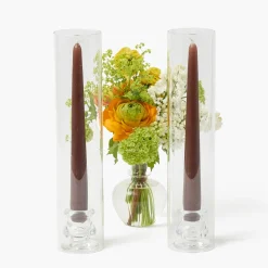 Chocolate Brown Candles (Set of 8)