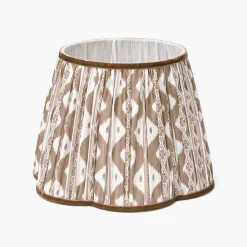 Chocolate Brown Ikat Lampshade (30cm)