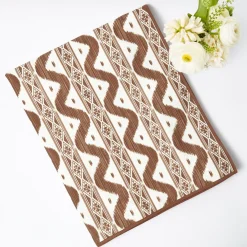 Chocolate Brown Ikat Tablecloth