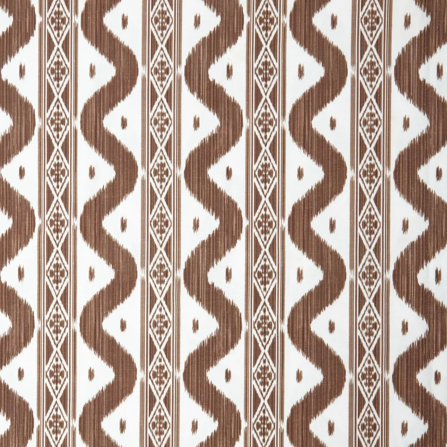 Chocolate Brown Ikat Tablecloth