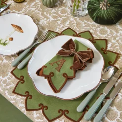 Chocolate Brown Napkin Bows (Set of 4)