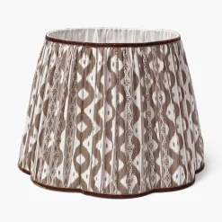 Chocolate Ikat Lampshade (40cm)