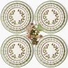 Chocolate Josephine Dinner & Starter Plates (Set of  8)