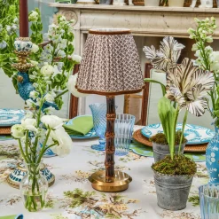 Chocolate Lotus Lampshade (18cm)