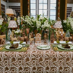 Chocolate Pheasant Tablecloth