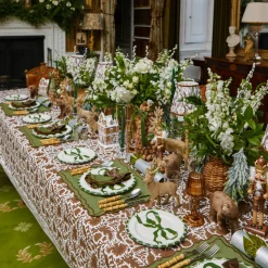 Chocolate Pheasant Tablecloth