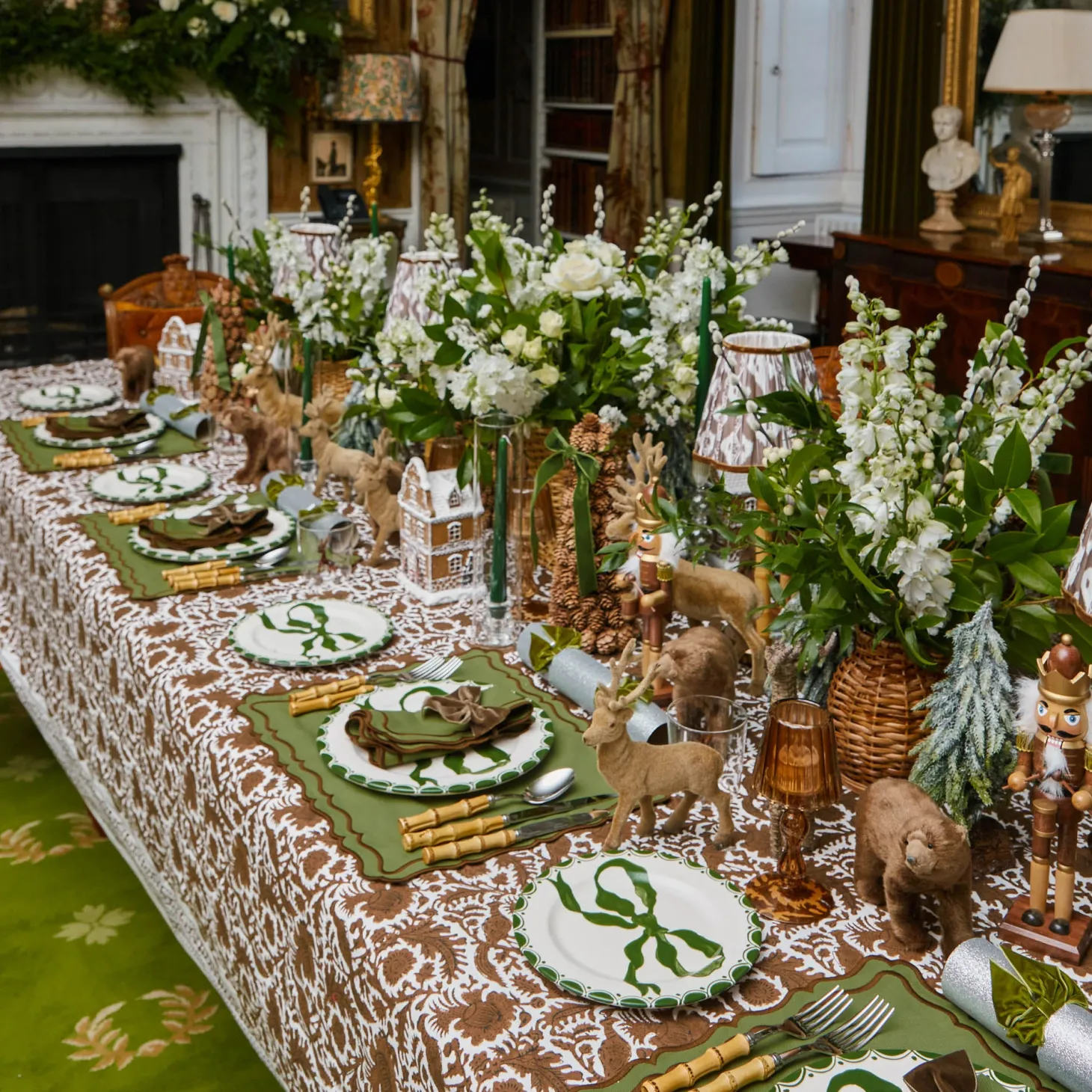 Chocolate Pheasant Tablecloth