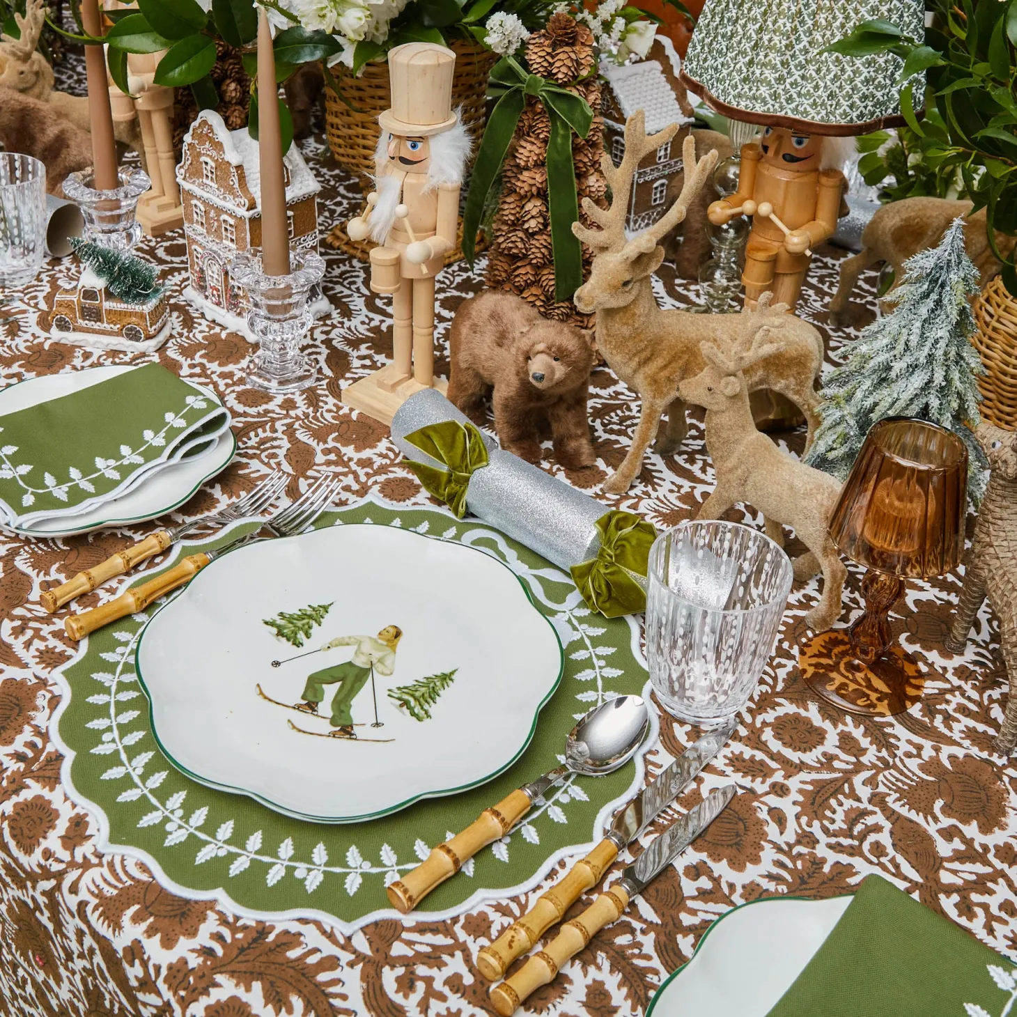 Chocolate Pheasant Tablecloth