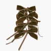 Chocolate Velvet Mini Bows (Set of 4)