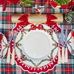 Christmas Garland Dinner Plate (Set of 4)