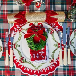 Christmas Garland Dinner Plate