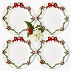 Christmas Garland Starter Plate (Set of 4)