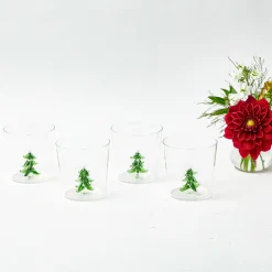 Christmas Tree Glasses (Set of 4)