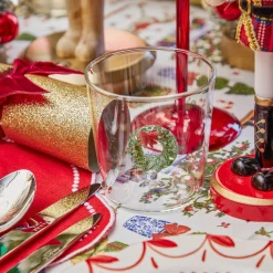 Christmas Wreath Glasses (Set of 4)