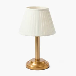 Corinthian Rechargeable Lamp with Cream Shade (22cm)