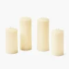 Cream LED Pillar Candle Set (Set of 4)