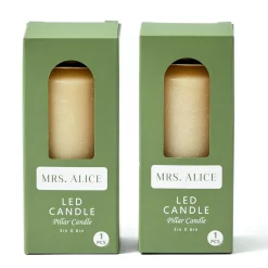 Cream LED Pillar Candle Set (Set of 4)