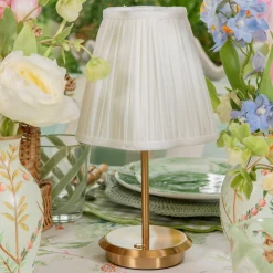Cream Pleated Lampshade (18cm)