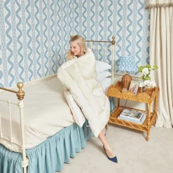 Cream Silk Eiderdown