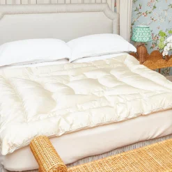 Cream Silk Eiderdown