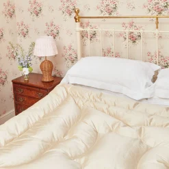 Cream Silk Eiderdown