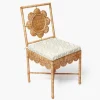 Daisy Rattan Chair with Pavilion Cushion