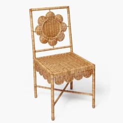 Daisy Rattan Chair with Pavilion Cushion