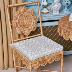 Daisy Rattan Chair with Pavilion Cushion