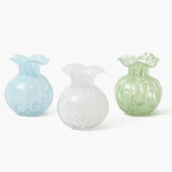 Dappled Glass Vases (Set of 3)