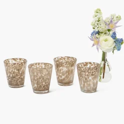 Dappled Sand Glasses (Set of 4)
