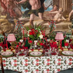 Decorative Festive Tree with Red & Green Tartan Bow