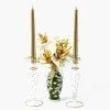 Dotty Gold Candle Holder (Pair)