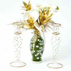 Dotty Gold Candle Holder (Pair)