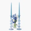 Eden Blue Candle Holder (Pair)