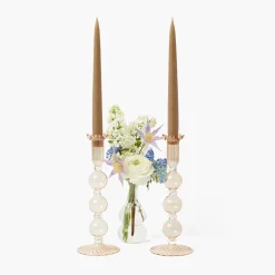 Eden Chestnut Candle Holder (Pair)