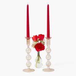 Eden Chestnut Candle Holder (Pair)
