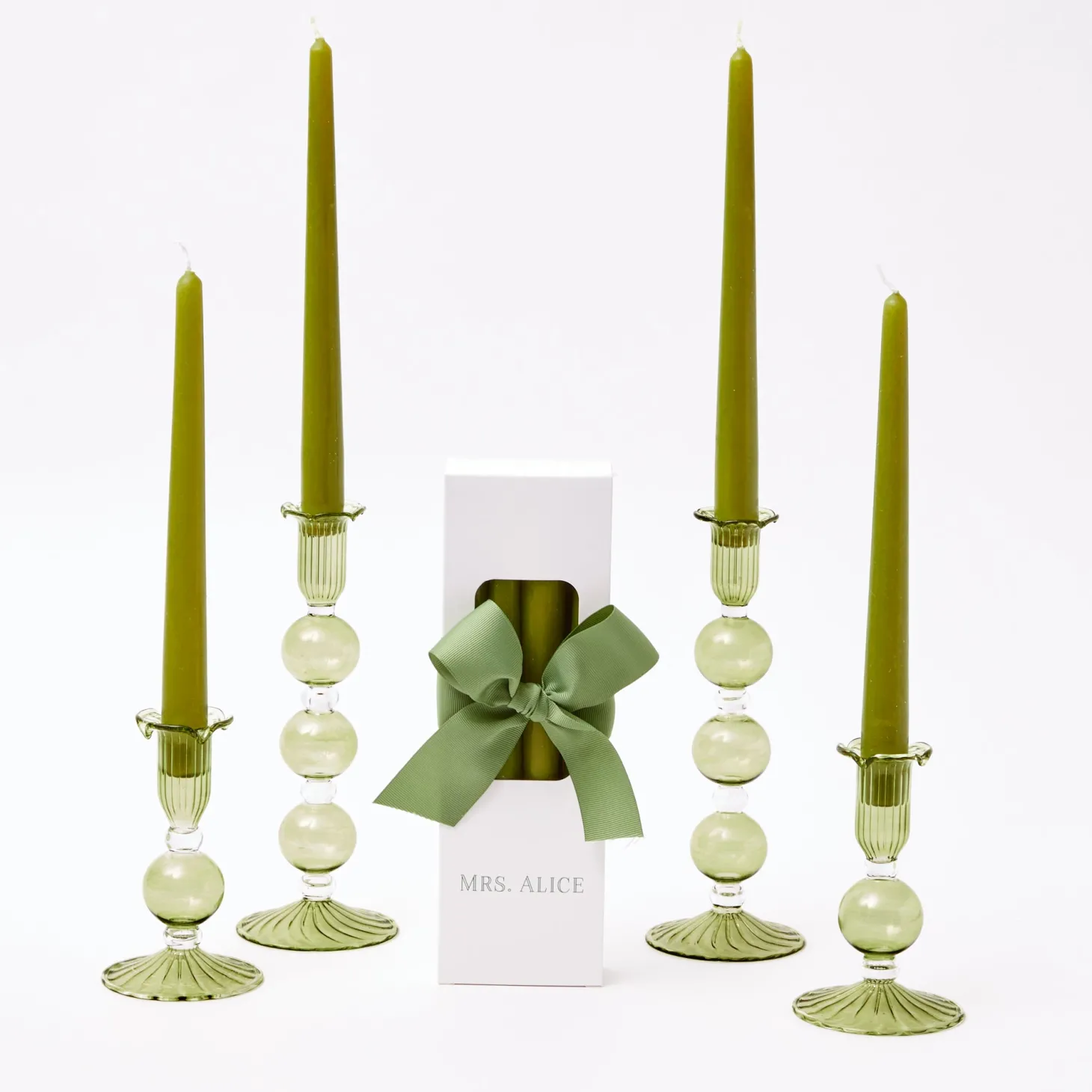 Eden Green Candle Set (Apple Green)