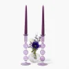 Eden Purple Candle Holder (Pair)