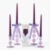 Eden Purple Ribboned Candle Set