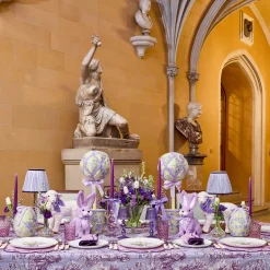 Eden Purple Ribboned Candle Set