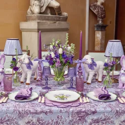 Eden Purple Ribboned Candle Set