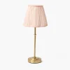 Edie Tall Rechargeable Lamp with Pink Lotus Shade (18cm)