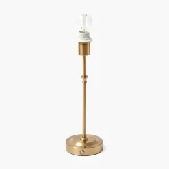 Edie Tall Rechargeable Lamp with Pink Lotus Shade (18cm)
