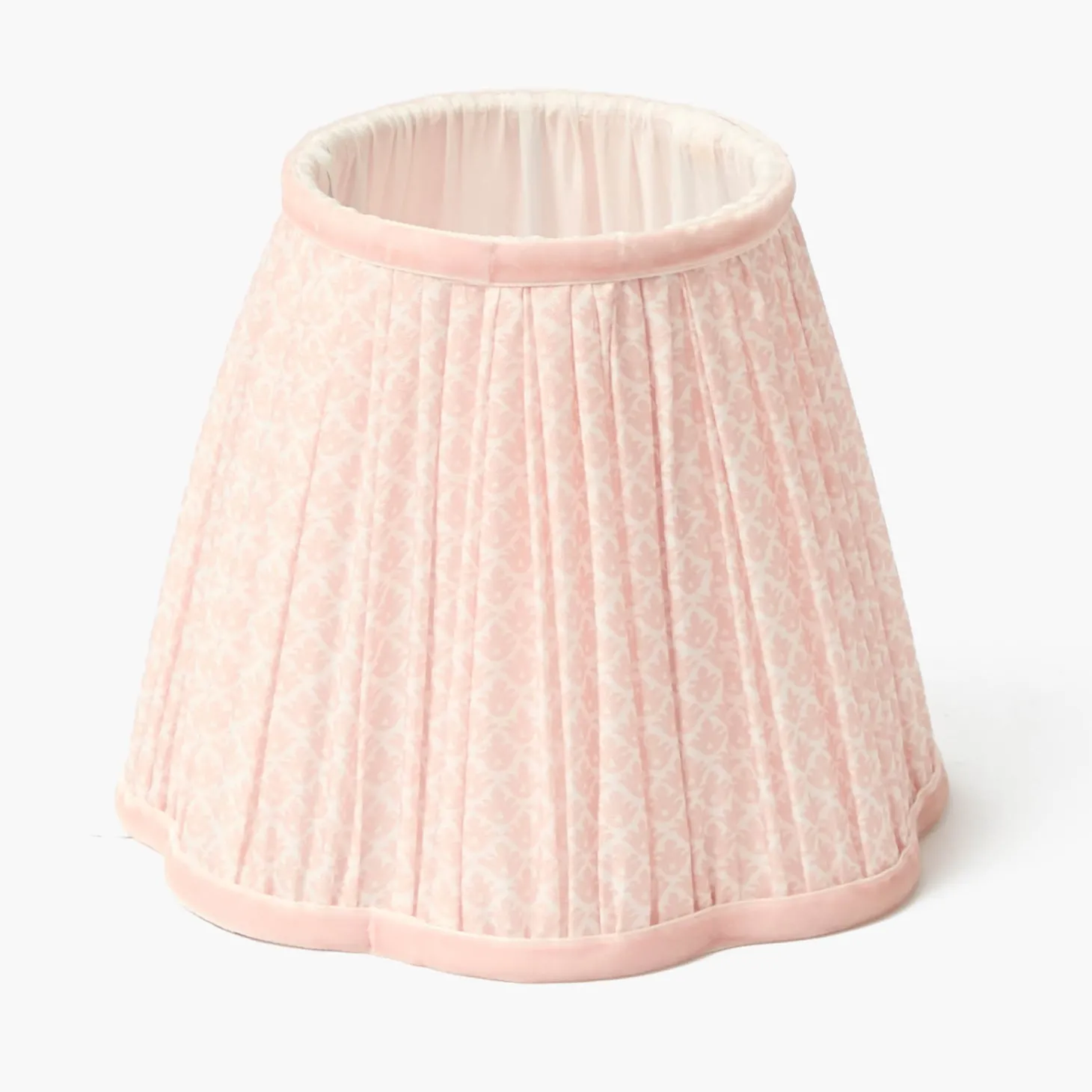 Edie Tall Rechargeable Lamp with Pink Lotus Shade (18cm)