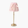 Edie Tall Rechargeable Lamp with Pink Ikat Bow Shade (18cm)